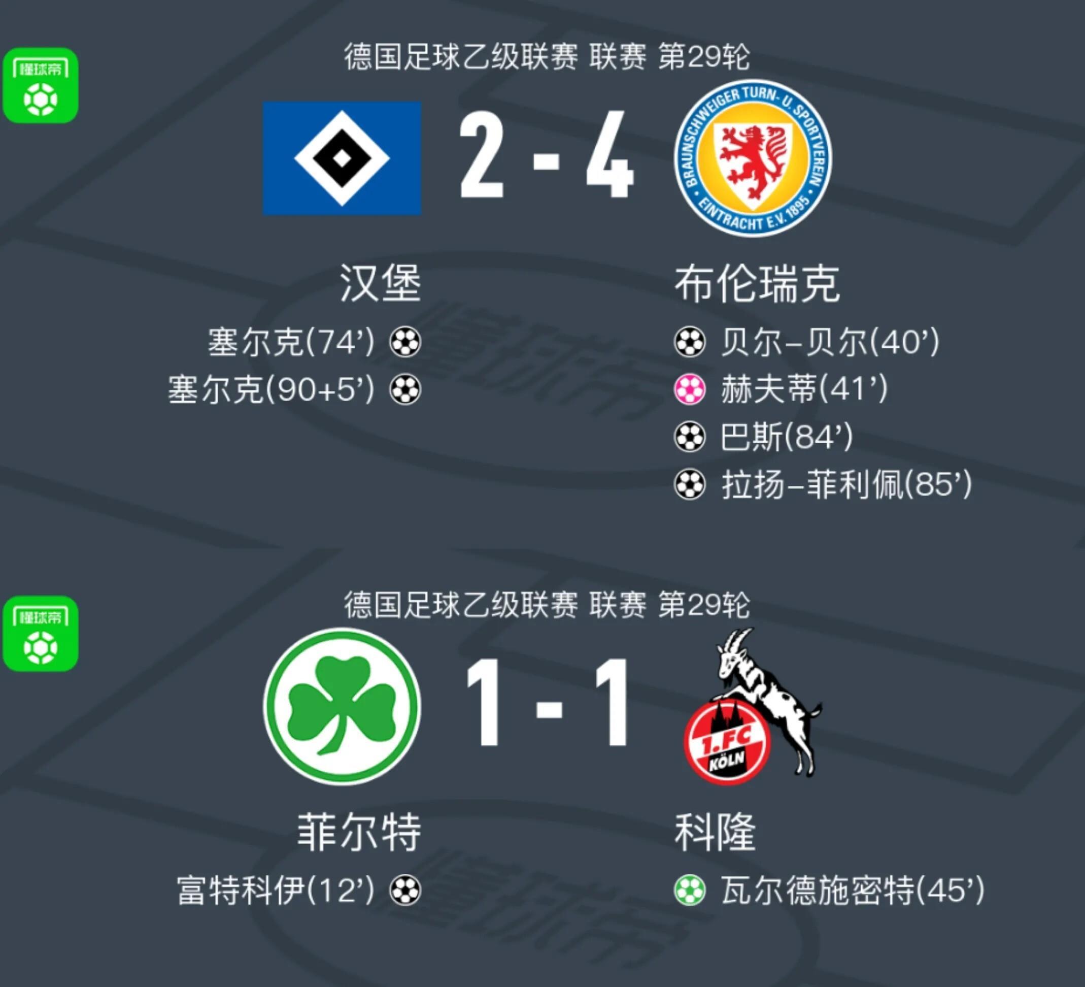 汉堡SV下轮对手确定，将冲击积分榜前列